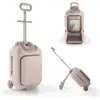 Kinderkraft Valise enfant 2 en 1 avec assise CABBY rose gold