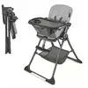 Kinderkraft Highchair Foldee - Chaise De Salle À Manger Pliable Gris
