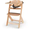 Kinderkraft - Chaise Haute ENOCK en Bois Naturel pour Enfants