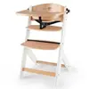 Kinderkraft Chaise haute enfant évolutive Enock bois wooden white