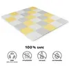 Tapis en mousse 1er age Kinderkraft LUNO - Puzzle d'eveil bébé - Jaune