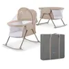 Kinderkraft LOVI Berceau pour bébé, lit de voyage, lit d'enfant, Beige