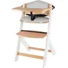 Kinderkraft Chaise haute enfant évolutive ENOCK coussin bois white