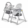 Kinderkraft LASTREE Transat et chaise haute 2 en 1 - Gris