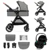 Kinderkraft Poussette multifonctionnelle 3 en 1 ESME PRO gris