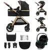 Kinderkraft Poussette multifonctionnelle 3 en 1 ESME PRO noir