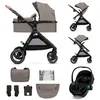Kinderkraft Poussette multifonctionnelle 3 en 1 ESME PRO beige
