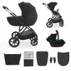 Kinderkraft Chariot multifonction 3en1 PRIME 3 noir
