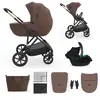 Kinderkraft Poussette multifonction 3en1 PRIME 3 marron