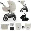 Kinderkraft Poussette multifonction PRIME 3 2 en 1 beige