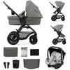 Kinderkraft Poussette trio combinée 3en1 MOOV 2 Air Light Grey