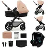 Kinderkraft Poussette trio combinée 3en1 MOOV 2 beige