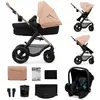 Kinderkraft Poussette trio combinée 3en1 MOOV 2 Air Sand Beige