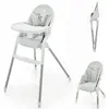 Kinderkraft Chaise haute 2en1 DINNLY gris