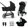 Kinderkraft Poussette trio combinée 3en1 Newly Mink Pro Classic Black