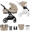 Kinderkraft Poussette duo combinée 2en1 YOXI Sand Beige