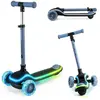 Kinderkraft Trottinette à trois roues à LED RAKET bleu