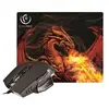 Rebeltec Red Dragon - Souris - optique - 6 boutons - filaire - USB
