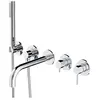 OMNIRES Y Mitigeur monocommande de baignoire, Y1237-1CR,