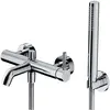 Omnires Y1231CR Y Robinet de Baignoire avec Ensemble de Douche, Grey
