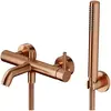 Omnires Y1231CPB Y Robinet de Baignoire avec Ensemble de Douche, Copper