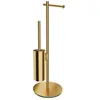 OMNIRES MODERN PROJECT Porte-brosse WC avec brosse, MP60810GLB,