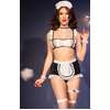 Costume de Femme S/M Soubrette Coquine pour Soirée Intime - L/XL