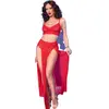 CHILIROSE Ensemble 3 Pièces Celia Rouge rouge XL