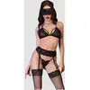 Chilirose Ensemble 5 Pièces Dentelle CR4467 Noir