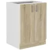 BigBuy Home Meuble d'appoint Sara chêne 60 x 48 x 82 cm