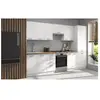 Atlas Cuisine complete 8 éléments - Décor blanc - L300 x H52 x H82 cm