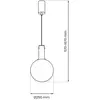 Eko-Light TORONTO 1xGU10 lampe suspendue Milagro ML0327