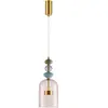 Eko-Light Suspension LED Arte, abat-jour en verre, rose, Ø 16 cm, 12 W