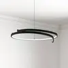 Milagro Lighting Suspension LED Lorenzo, métal, noir, 4 000 K
