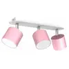 Eko-Light Cloudy spot pour plafond à trois lampes rose