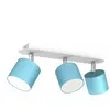 Eko-Light Cloudy spot pour plafond à trois lampes bleu