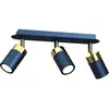 Eko-Light Spot pour plafond Joker, à trois lampes, bleu-doré