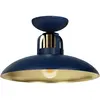 Eko-Light Plafonnier Felix, bleu/or
