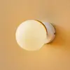 MILAGRITOS Eko-Light Applique Sfera 1 lampe, verre/blanc/bois