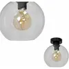 Eko-Light Plafonnier Sofia avec abat-jour verre transparent