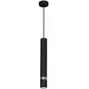 Eko-Light Suspension Joker, noire/argentée, à une lampe