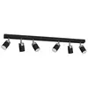 Eko-Light Spot pour plafond Joker, noir/argenté, à 6 lampes