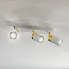 Eko-Light Spot pour plafond Joker, blanc/doré, à 3 lampes