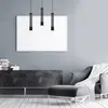 Eko-Light Suspension Estilo, noire, à 3 lampes, longue