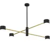 Eko-Light Plafonnier Cross Gold, à 4 lampes