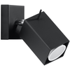 Sollux Merida - Projecteur Mural À 1 Lumière, Noir, Gu10
