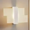 Applique Murale LED FENIKS - SOLLUX - Bois/Verre - Blanc - Chambre Salon Escalier Couloir