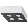Sollux Mono - Downlight À 4 Lumières, Blanc Et Noir, Gu10