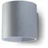 Applique murale orbis 1 aluminium 1x G9 gris Sollux SL.0048