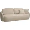 SELSEY Canapé convertible trois places - SAVOY - en tissu chenille beige